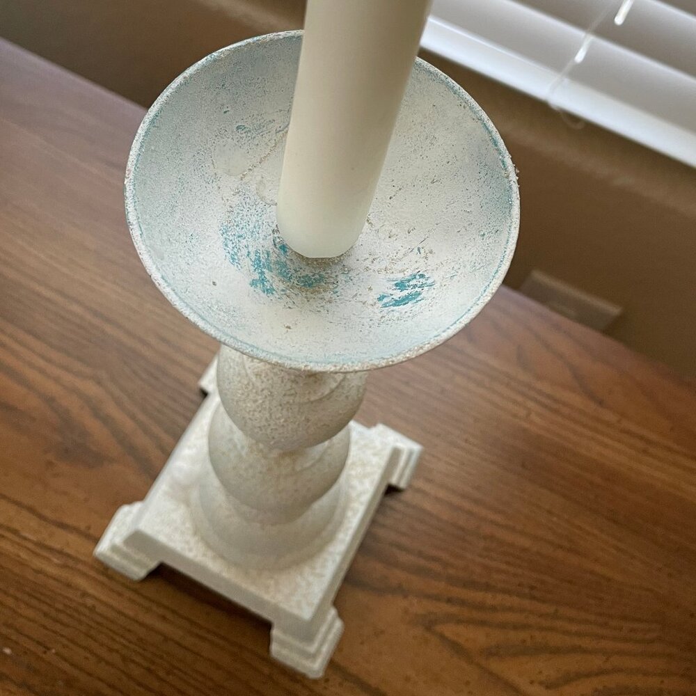 Metal Candle Stick - solid, heavy - Picture 2 of 4